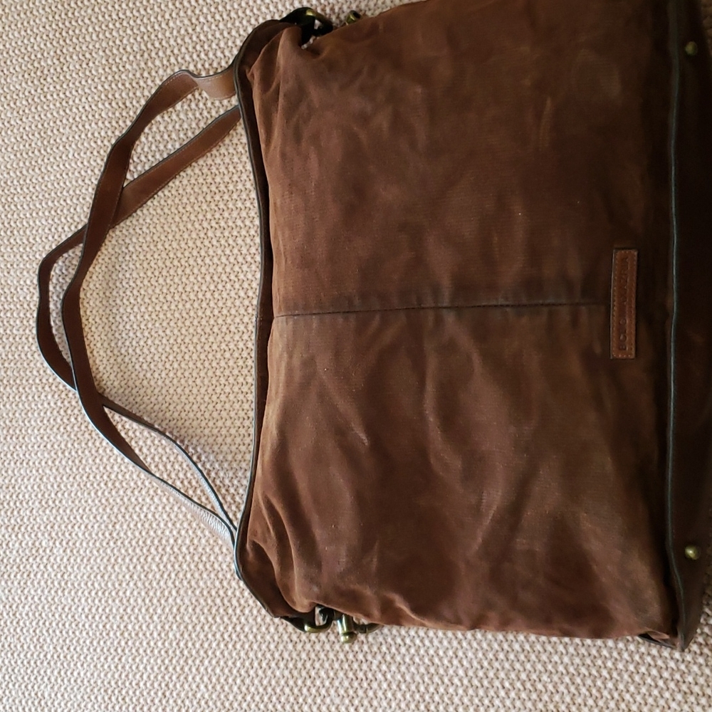 BCBG Max Azria Leather/Corduroy Tote Purse
